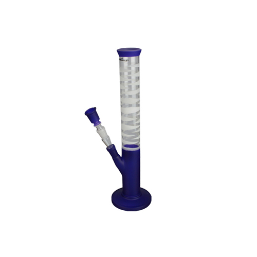 Glass Bong - 14.5 cm - 35 cm - Blue, 42 mm Ø-GW44MCB-Bam Bam Bhole_2.jpg