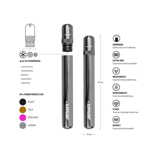 Aluminum Joint Sleeve CARBON, Jaysafe®, 1 Piece-ALUJAY_CA-Jaysafe_2.jpg
