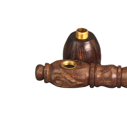 Wooden Pipe - approx. 10.5 cm-MS13-Bam Bam Bhole_2.jpg