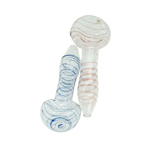 Red Glass Popcorn Pipe, 6.25 cm Long-SSC10046RE-Bam Bam Bhole_2.jpg