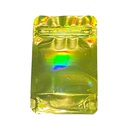 Mylar Bag 140 X 85 Mm, PU50, Gold Holographic-MB14085GLHOL-Bam Bam Bhole_2.jpg