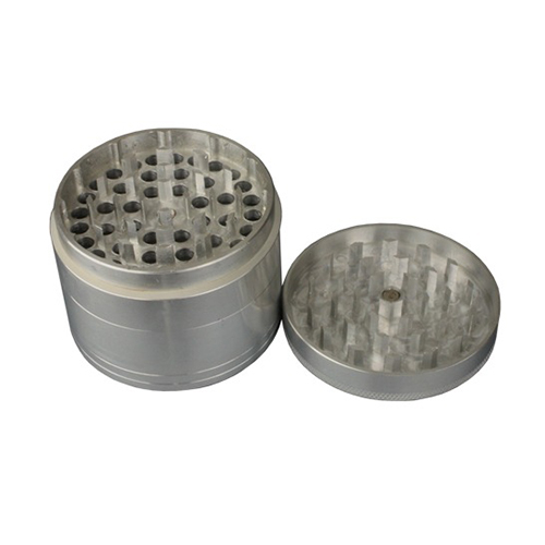 Aluminum Grinder, 63 mm Ø, 4-piece With Screen, CNC-WN634-Bam Bam Bhole_2.jpg