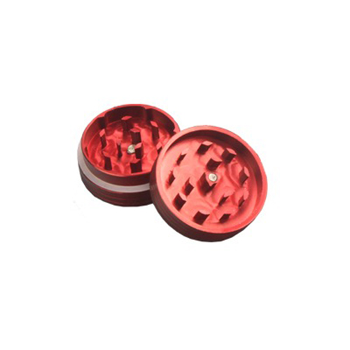 Aluminum Grinder, 4 Cm, 2-piece, Red-WN42R-Bam Bam Bhole_2.jpg