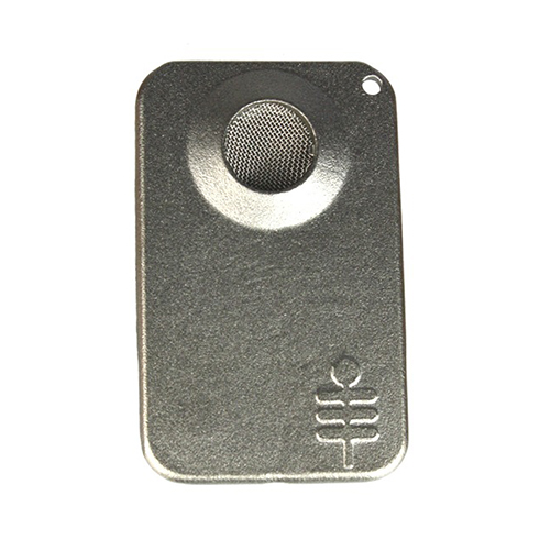 Silver Palm Leaf Magnet Pipe, Matte-SIL1-Bam Bam Bhole_4.jpg