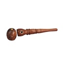 Wooden Pipe - approx. 12.5 cm - Soapstone Stem-MS4-Bam Bam Bhole_2.jpg