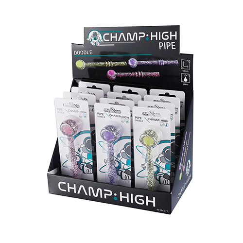 Doodle Glass Pipe 13 Cm, 1 Piece-MP71-Champ High_5.jpg