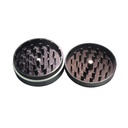 Aluminum Grinder, 63mm Ø, 2-piece, Black-WN632S-Bam Bam Bhole_2.jpg