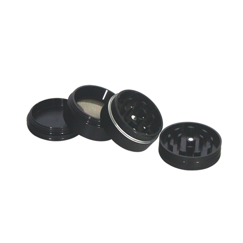 Aluminum Grinder, 4 Cm, 4 Parts, Black-WN44S-Bam Bam Bhole_2.jpg