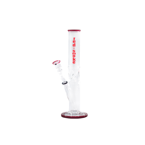 Glass Bong, 14.5, 33 Cm, Red Smoke, Ice, 42 mm Ø-GW37KFBR-Bam Bam Bhole_2.jpg