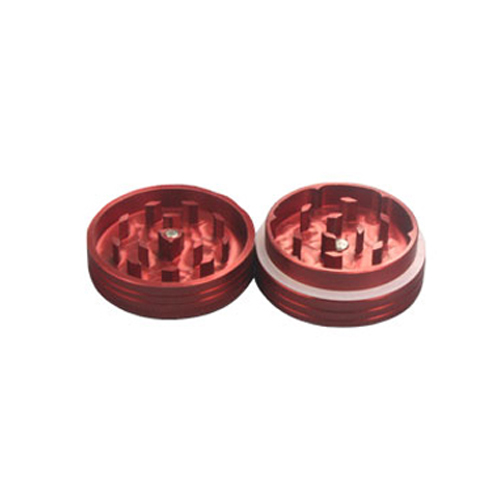 Aluminum Grinder, 4 Cm, 2-piece, Red-WN42R-Bam Bam Bhole_3.jpg