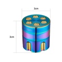 Metal Grinder, 30 mm Diameter, 3-piece, Sieve, BULLET-WN33BU-Champ High_5.jpg