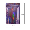 Mylar Bag 190 X 130 Mm, PU50, PURPLE HOLOGRAPHIC-MB190130PPHOL-Bam Bam Bhole_2.jpg