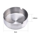 Ashtray, Stainless Steel, 8cm Ø, Pack Of 6-ASHSTEEL-Champ_3.jpg