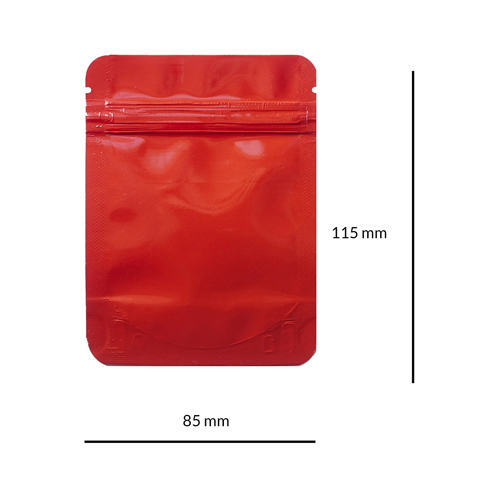 Mylar Bag 115 X 85 Mm, PU50, Matte Red-MB11585MRD-Bam Bam Bhole_2.jpg
