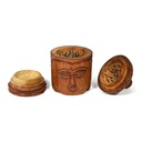 Wooden Grinder, BUDDHA, 3-piece-WN105BU-Bam Bam Bhole_2.jpg