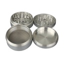 Aluminum Grinder, 63 mm Ø, 4-piece With Screen, CNC-WN634-Bam Bam Bhole_3.jpg