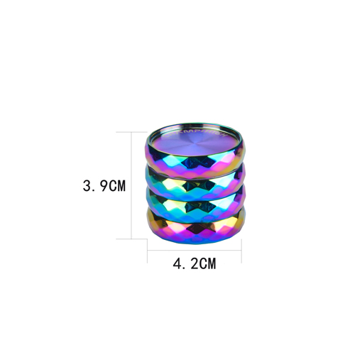 Metal Grinder, 40 mm Diameter, 4-piece, Rainbow Diamond-WN44DIA-Champ High_3.jpg