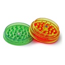 Acrylic Grinder, 50 mm Ø, With Container, RASTA Colors-WN106RAS-Bam Bam Bhole_2.jpg