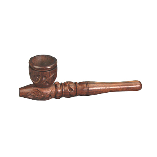 Wooden Pipe, approx. 13 Cm, Screw-on-MS1-Bam Bam Bhole_2.jpg