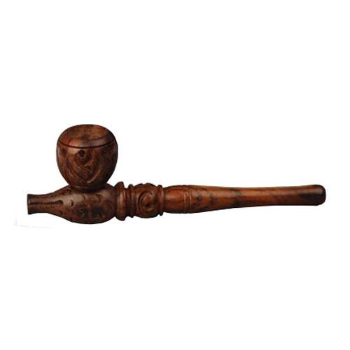 Wooden Pipe, approx. 13 Cm, Screw-on-MS10-Bam Bam Bhole_3.jpg