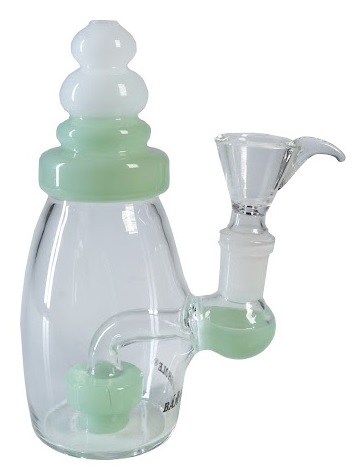 Babyflaschenbong, green, 15cm