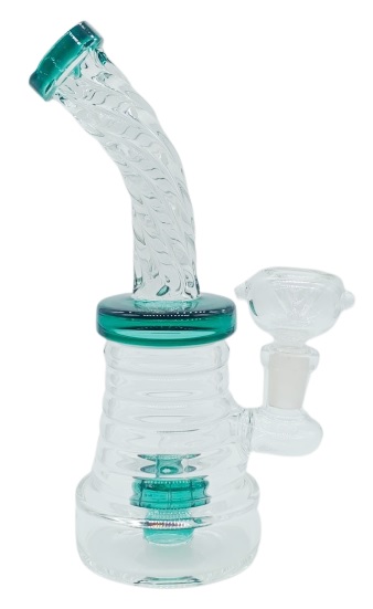 Bong mit gedrehtem Hals, 17,5cm