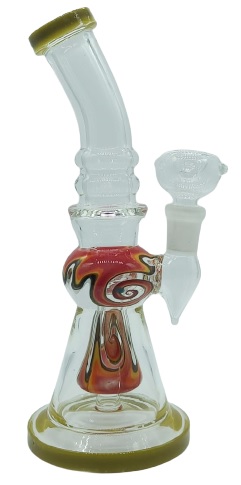 Bong mit konischer Trommel + Aschefänger, 20cm