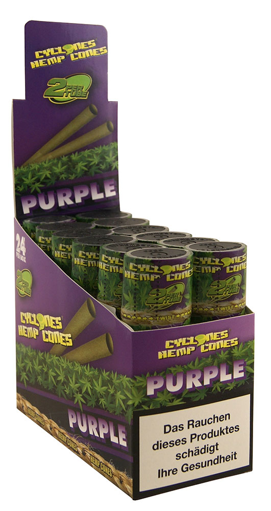 CYCLONES Hemp Cones Purple-12/2