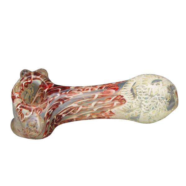 Coloured Glass Pipe 11cm lang