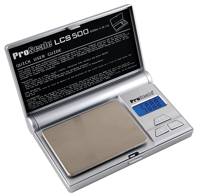 Digitalwaage Proscale LCS500 wiegt 500g/0.1g