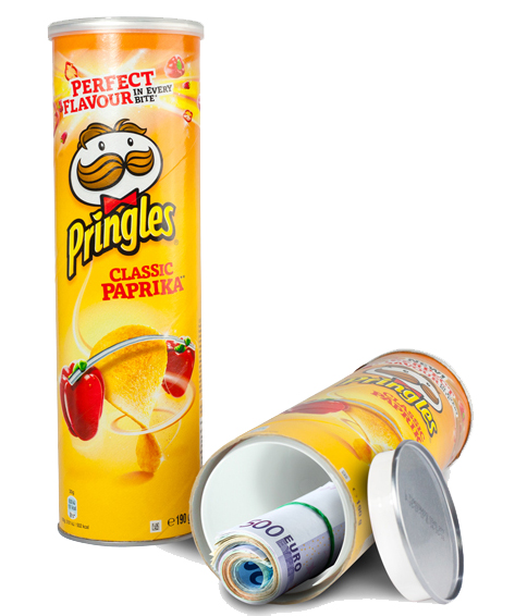 Dosensafe Pringles Chips gelb