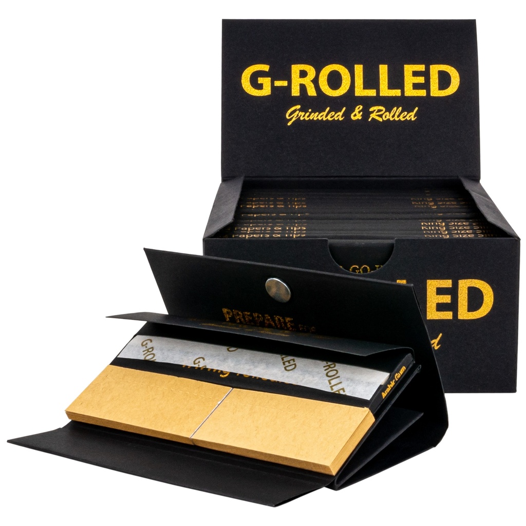 G-Rolled KS Paper mit Tips + Grinder+Mischeschale