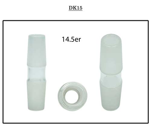 GLAS Doppelkupplung-oben & unten 14.5er