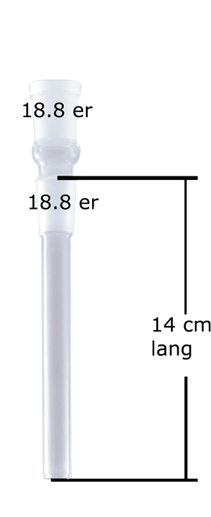 GLAS-Kupplung, 18.8er, 14cm (X4K)