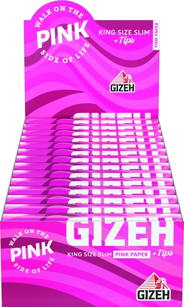 Gizeh KS Slim 26er, PINK mit Tips, Extra Fine