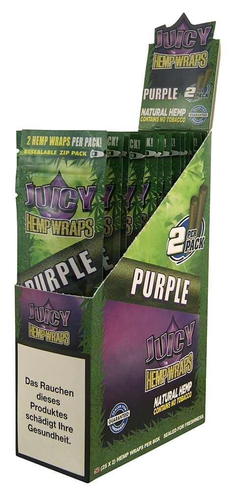 JUICY Hemp Wraps Purple-25/2