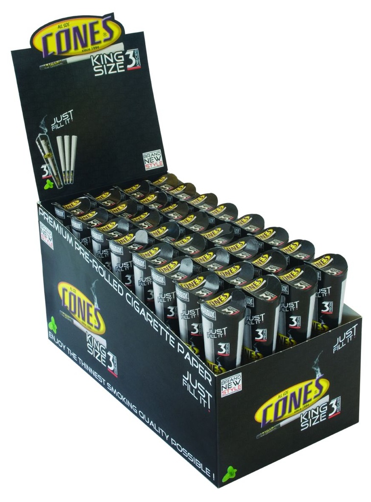 King Size Cones, 109mm, Display VE32 mal 3 Stück