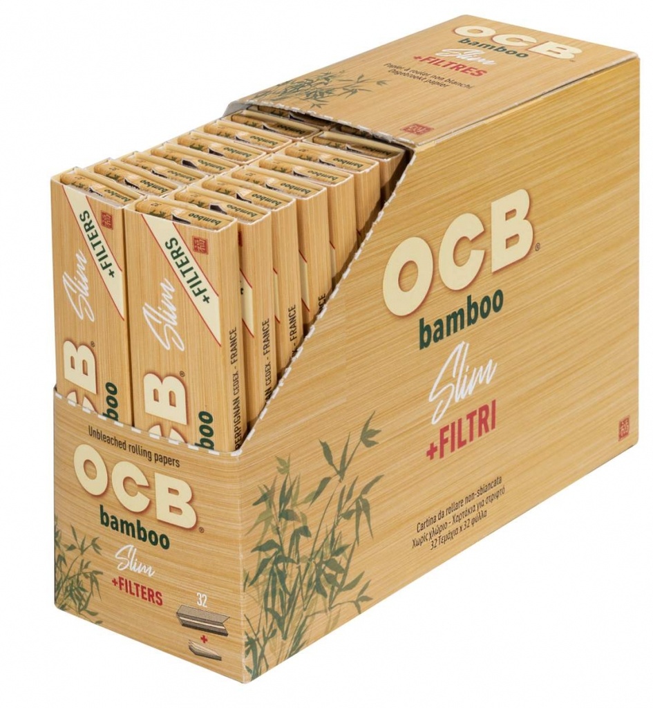 OCB Bamboo, Slim King Size mit Tips, VE32