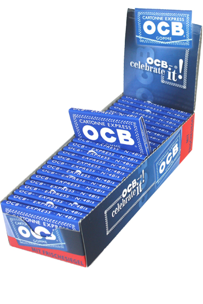 OCB Papier, kurz, blau, VE25, 6,9cm x 3,6cm