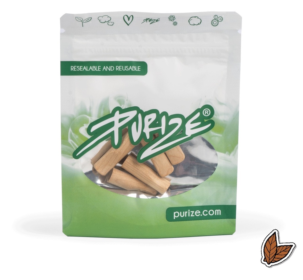 PURIZE Holzmundstücke, 5 x Vanille,  XTRA SlimSize