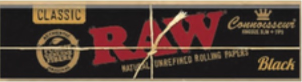 RAW BLACK KS Slim Papers mit Tips, VE24