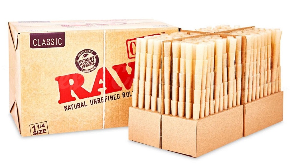 RAW Prerolled CONE 84 x 24mm 1000/Box