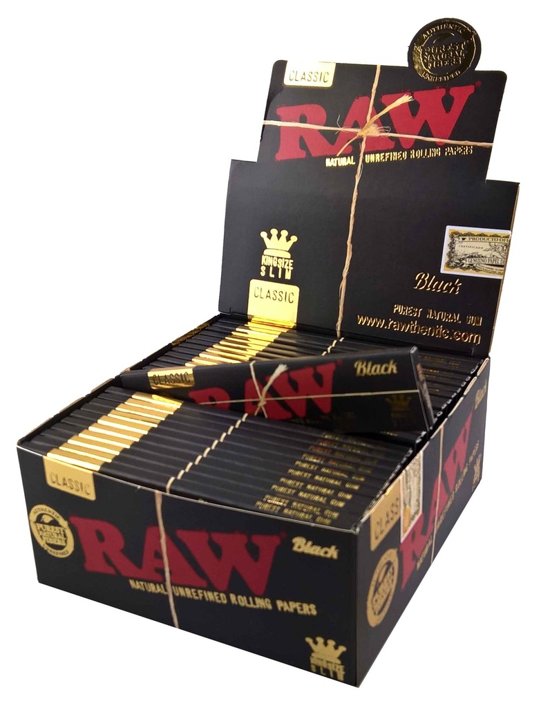 RAW-BLACK KS-Slim-Papers-VE50-32 LEAVES