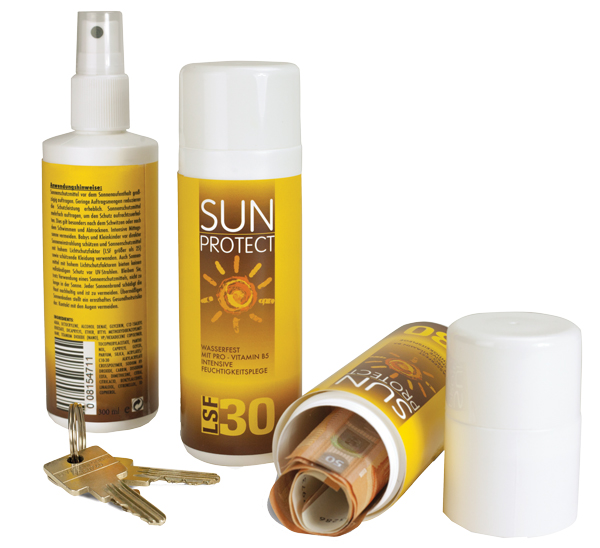 Reise-Tresor Sonnenmilch Sun Protect