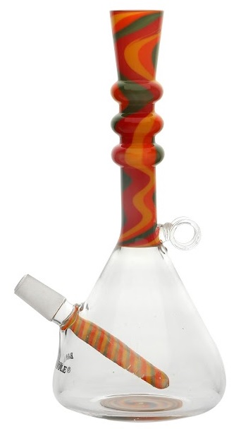 Rotes Kunstwerk Hookah Bong, 20cm