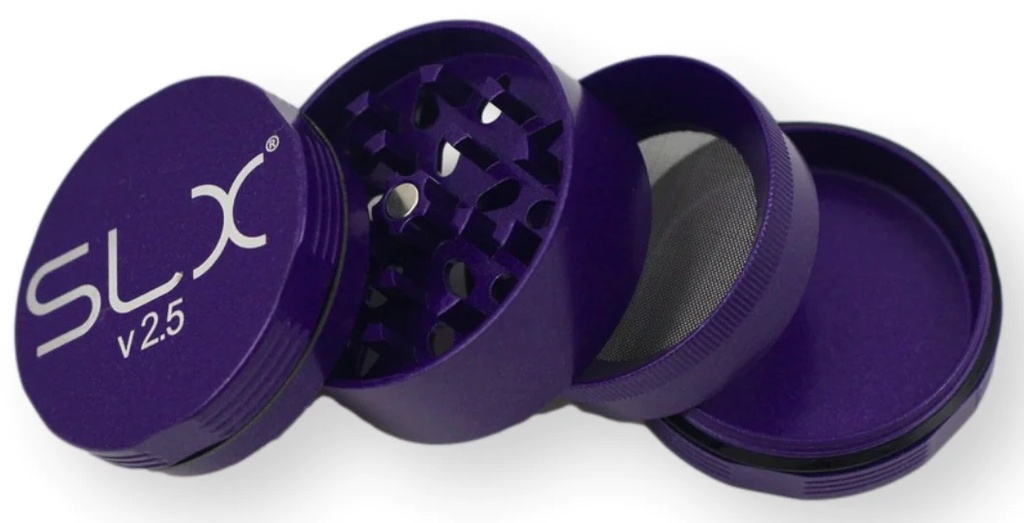 SLX Grinder Aluminium Non Sticky 62 mm, PurpleHaze