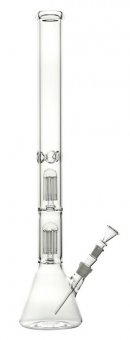 Schwere 5-mm-Bong mit 2 x 8-Arm-Perkolator, 60cm