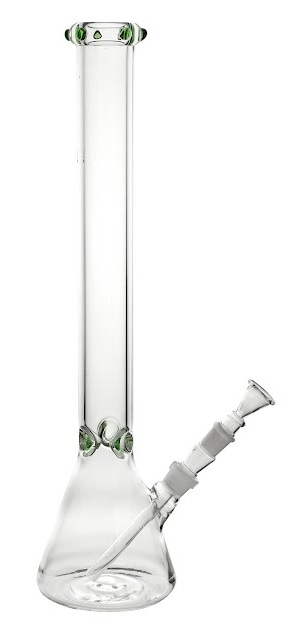 Schwere Bong, 7mm Wandstärke, 50cm, grüner Style