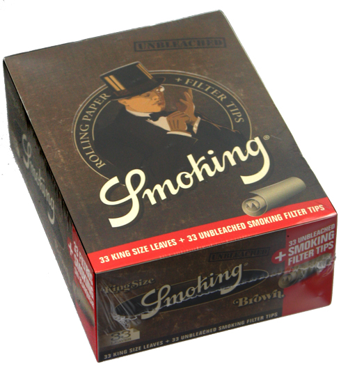 Smoking KS braun-VE24 + Tips, ungebleicht