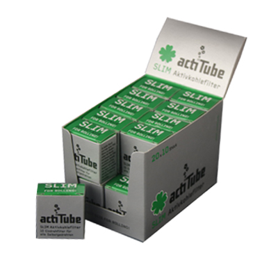 actiTube 7mmŘ Slim Aktivkohlefilter 1x 10 Pack